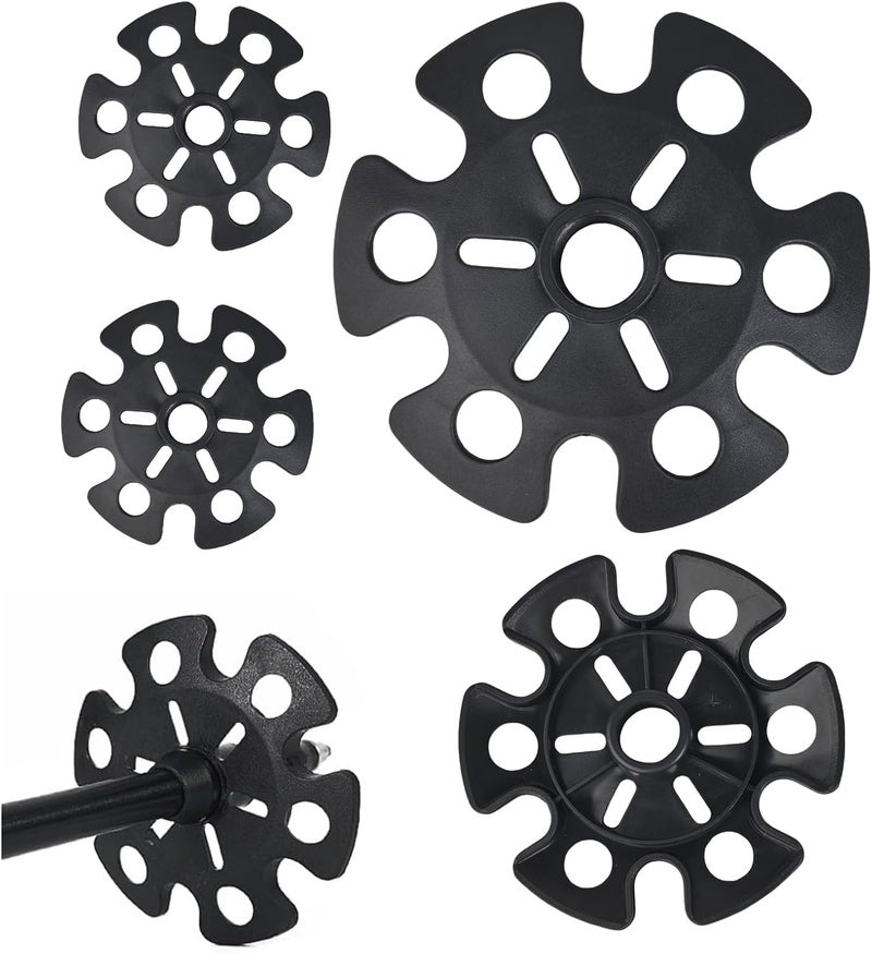 Inscool 6Pcs Replacement Cane Tips - Walking Sticks Accessories, Fit Most Trekking & Hiking Poles - Image 3